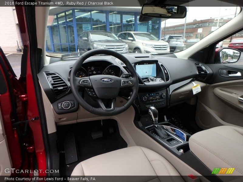 Ruby Red / Charcoal Black 2018 Ford Escape Titanium 4WD