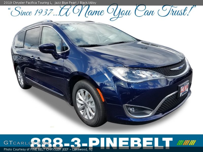 Jazz Blue Pearl / Black/Alloy 2019 Chrysler Pacifica Touring L