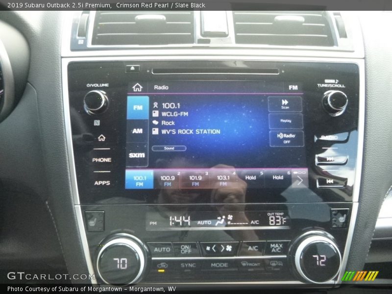 Crimson Red Pearl / Slate Black 2019 Subaru Outback 2.5i Premium