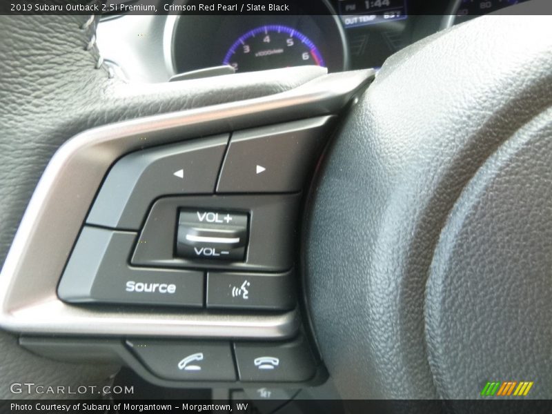 Crimson Red Pearl / Slate Black 2019 Subaru Outback 2.5i Premium