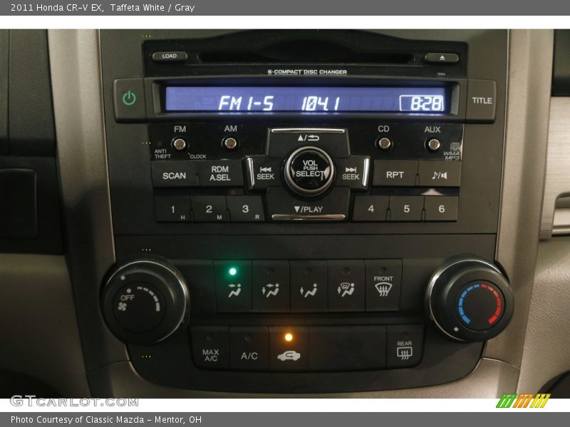 Taffeta White / Gray 2011 Honda CR-V EX