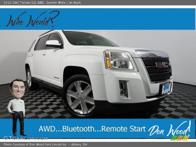 Summit White / Jet Black 2010 GMC Terrain SLE AWD