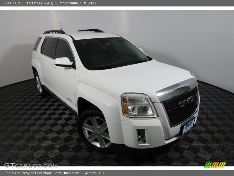 Summit White / Jet Black 2010 GMC Terrain SLE AWD