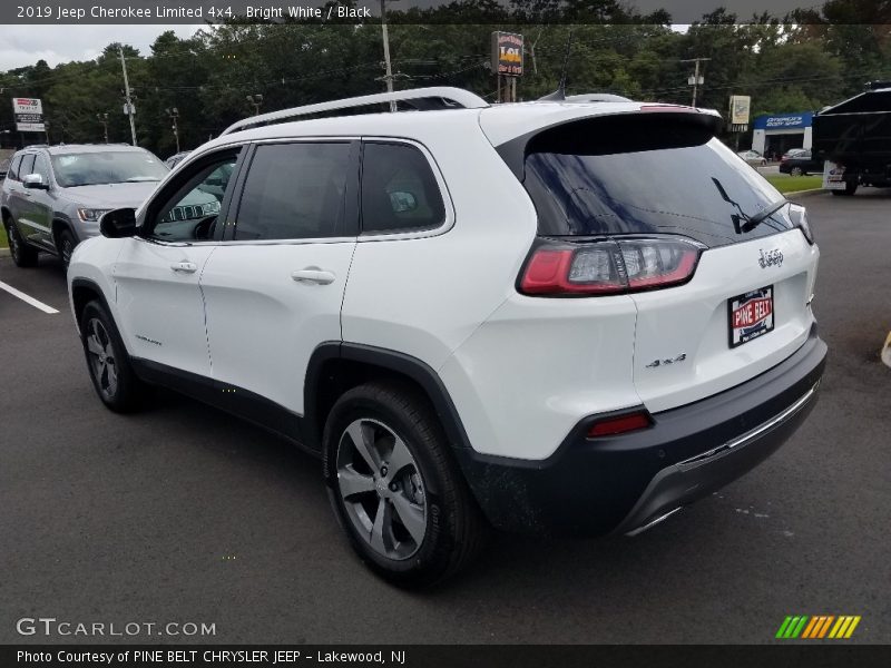 Bright White / Black 2019 Jeep Cherokee Limited 4x4