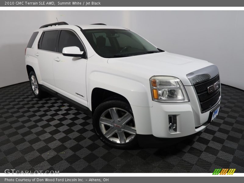 Summit White / Jet Black 2010 GMC Terrain SLE AWD