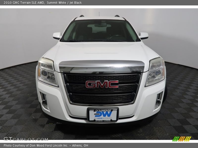 Summit White / Jet Black 2010 GMC Terrain SLE AWD