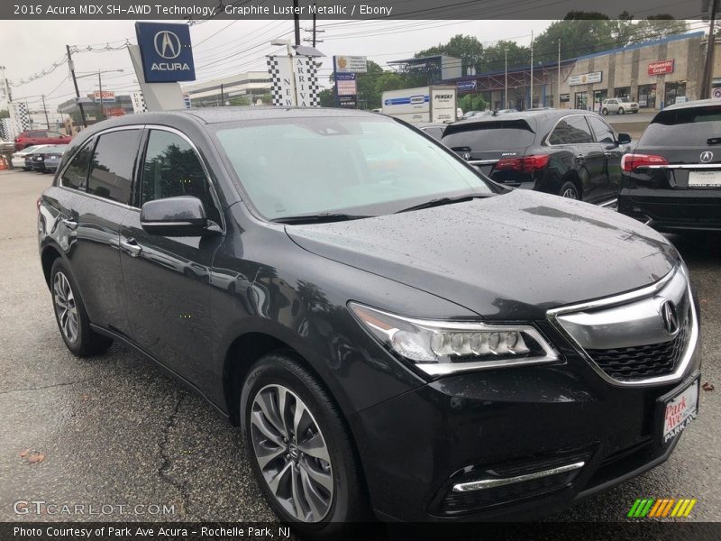 Graphite Luster Metallic / Ebony 2016 Acura MDX SH-AWD Technology