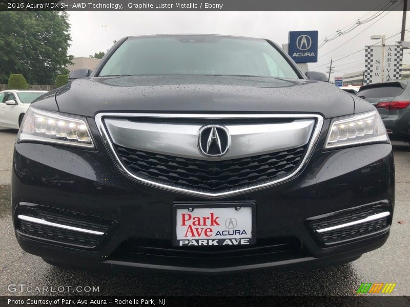 Graphite Luster Metallic / Ebony 2016 Acura MDX SH-AWD Technology