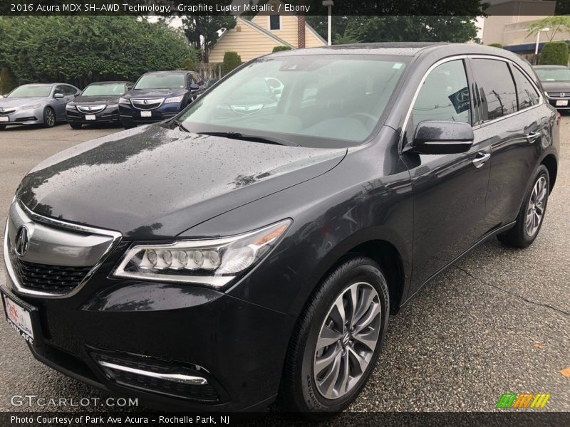 Graphite Luster Metallic / Ebony 2016 Acura MDX SH-AWD Technology