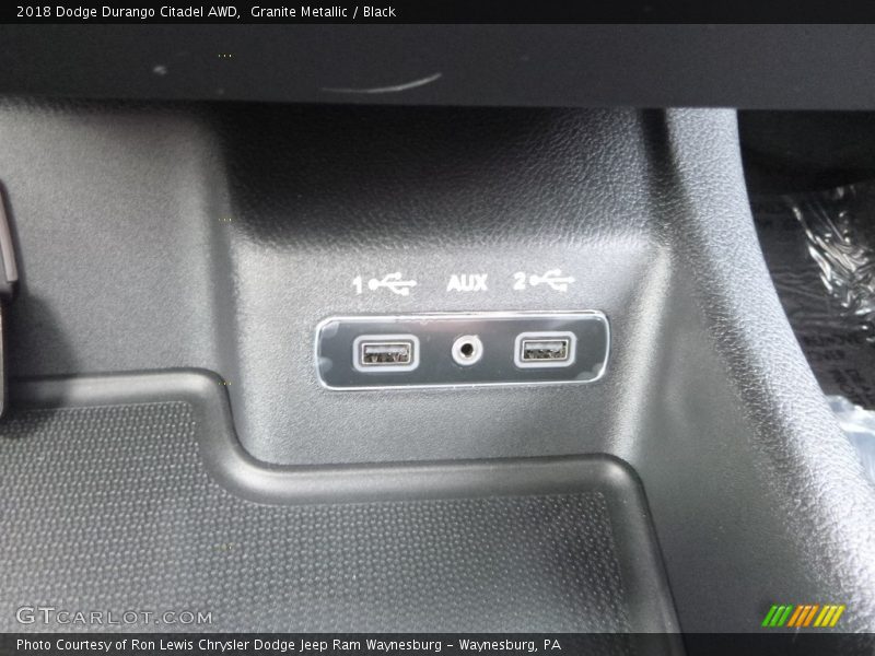 Granite Metallic / Black 2018 Dodge Durango Citadel AWD