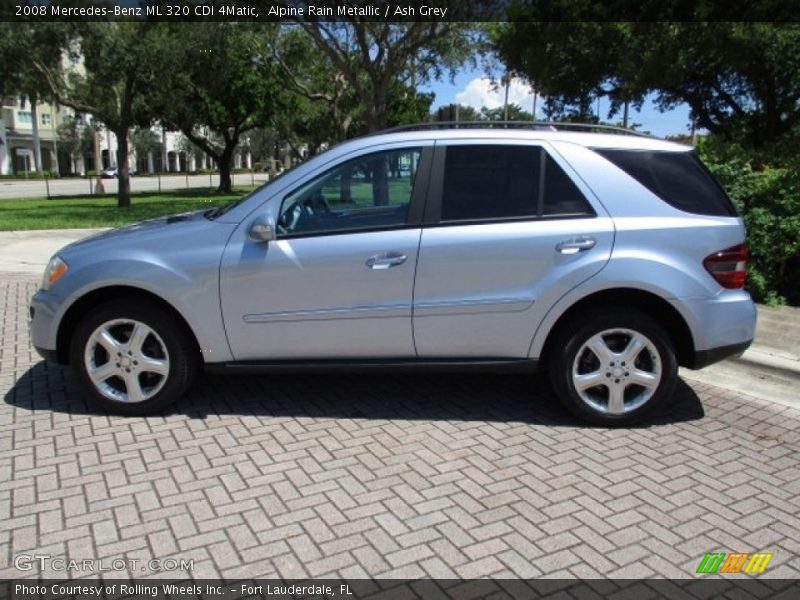 Alpine Rain Metallic / Ash Grey 2008 Mercedes-Benz ML 320 CDI 4Matic