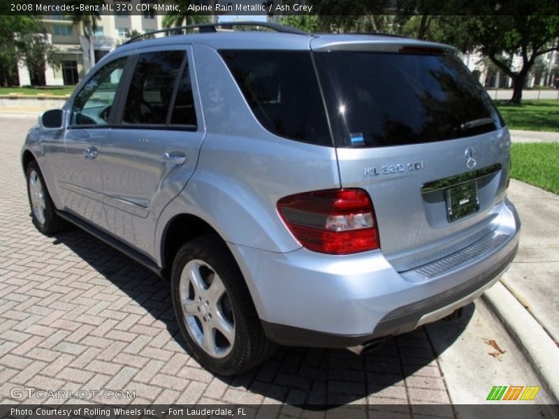 Alpine Rain Metallic / Ash Grey 2008 Mercedes-Benz ML 320 CDI 4Matic