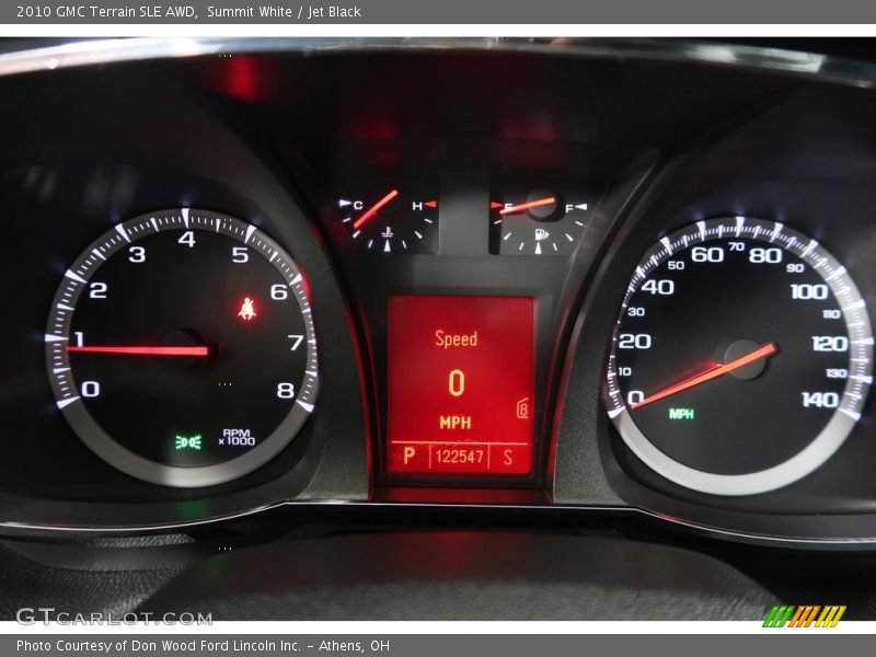 Summit White / Jet Black 2010 GMC Terrain SLE AWD
