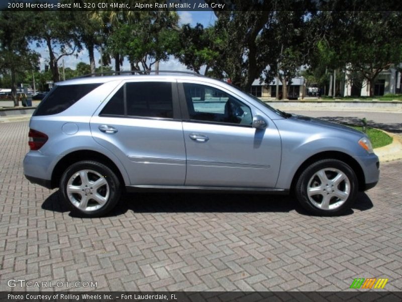 Alpine Rain Metallic / Ash Grey 2008 Mercedes-Benz ML 320 CDI 4Matic