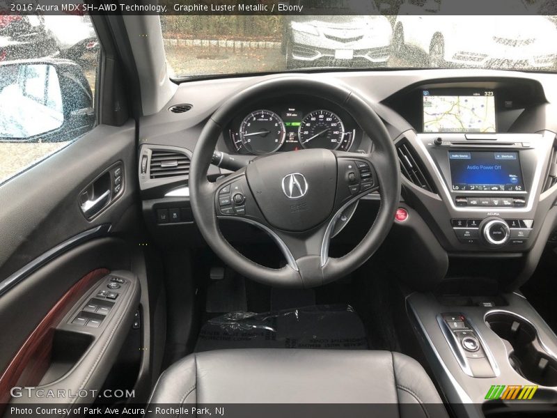 Graphite Luster Metallic / Ebony 2016 Acura MDX SH-AWD Technology