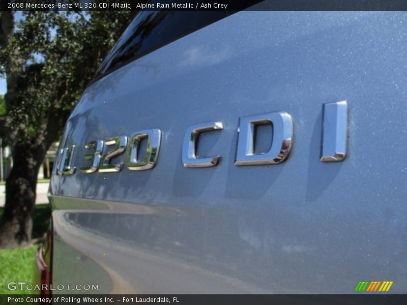 Alpine Rain Metallic / Ash Grey 2008 Mercedes-Benz ML 320 CDI 4Matic