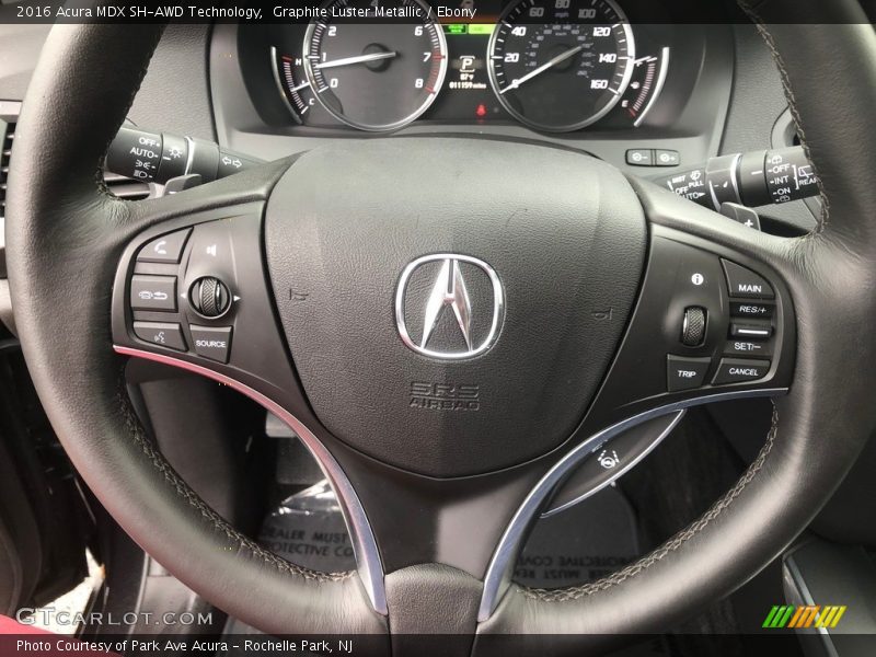 Graphite Luster Metallic / Ebony 2016 Acura MDX SH-AWD Technology