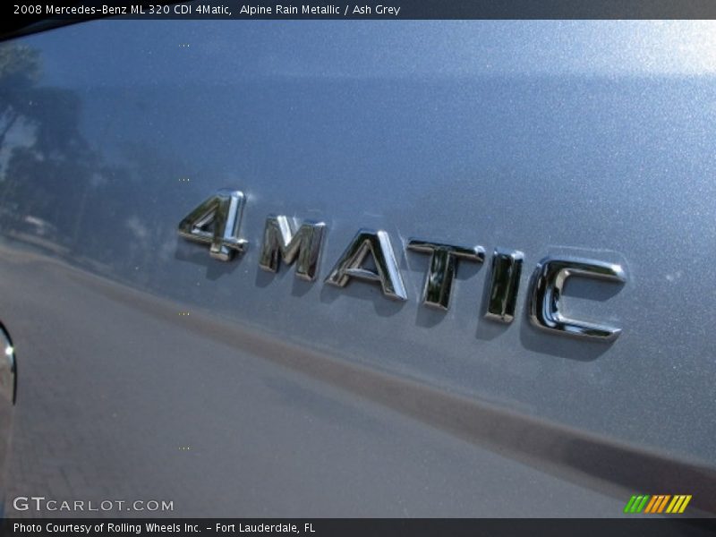 Alpine Rain Metallic / Ash Grey 2008 Mercedes-Benz ML 320 CDI 4Matic