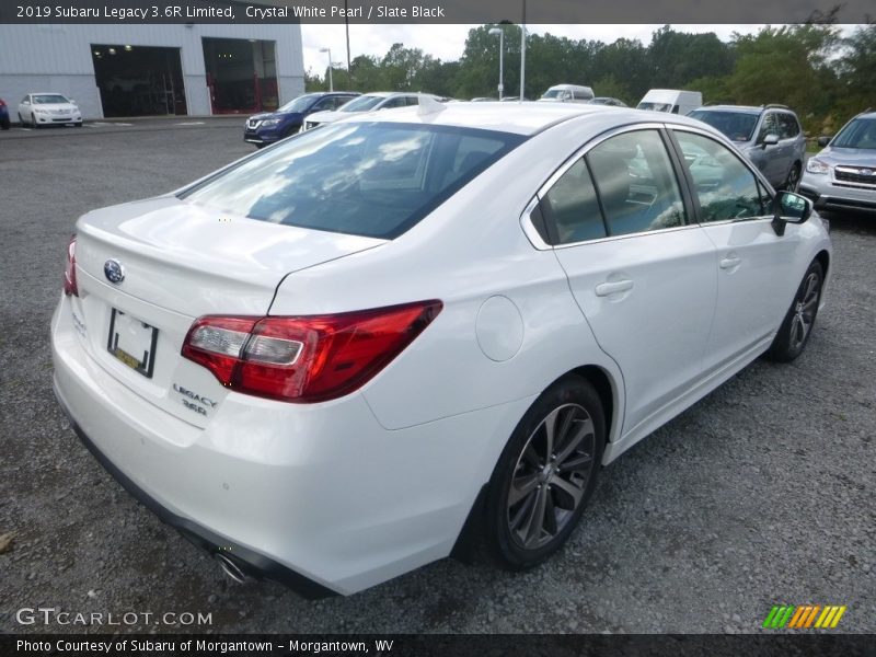 Crystal White Pearl / Slate Black 2019 Subaru Legacy 3.6R Limited