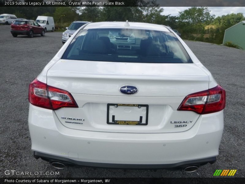 Crystal White Pearl / Slate Black 2019 Subaru Legacy 3.6R Limited