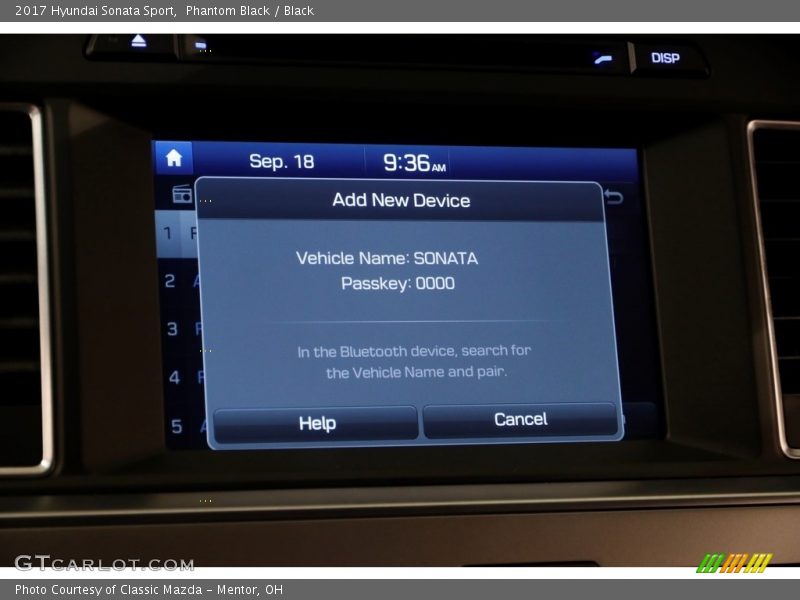 Phantom Black / Black 2017 Hyundai Sonata Sport