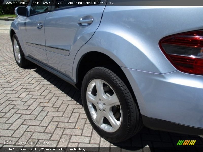 Alpine Rain Metallic / Ash Grey 2008 Mercedes-Benz ML 320 CDI 4Matic