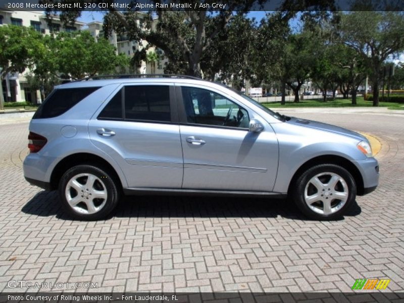 Alpine Rain Metallic / Ash Grey 2008 Mercedes-Benz ML 320 CDI 4Matic