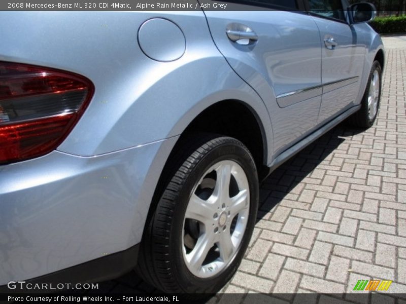 Alpine Rain Metallic / Ash Grey 2008 Mercedes-Benz ML 320 CDI 4Matic