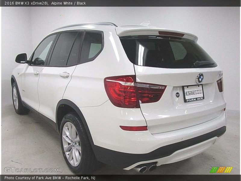 Alpine White / Black 2016 BMW X3 xDrive28i