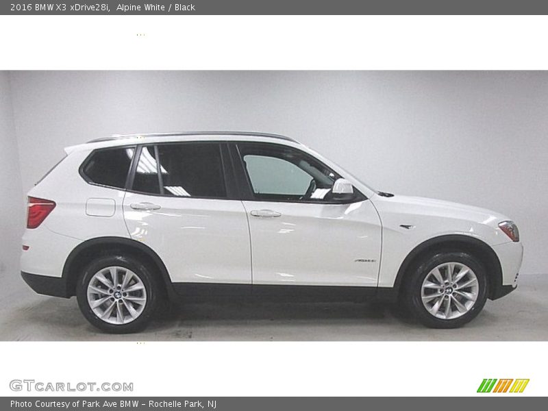 Alpine White / Black 2016 BMW X3 xDrive28i