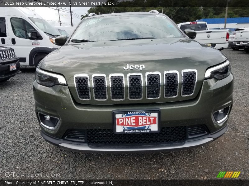 Olive Green Pearl / Black 2019 Jeep Cherokee Limited 4x4