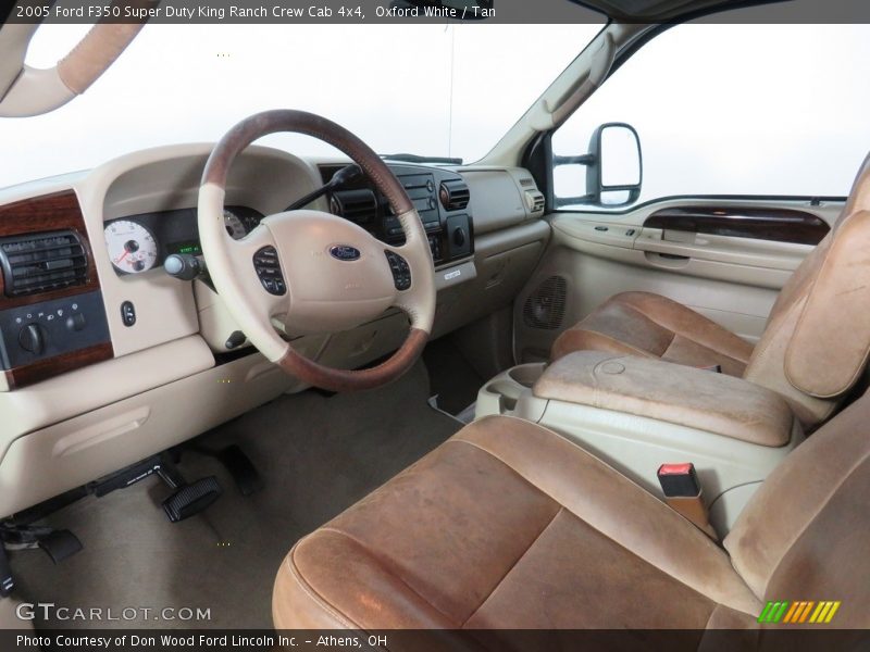 Oxford White / Tan 2005 Ford F350 Super Duty King Ranch Crew Cab 4x4