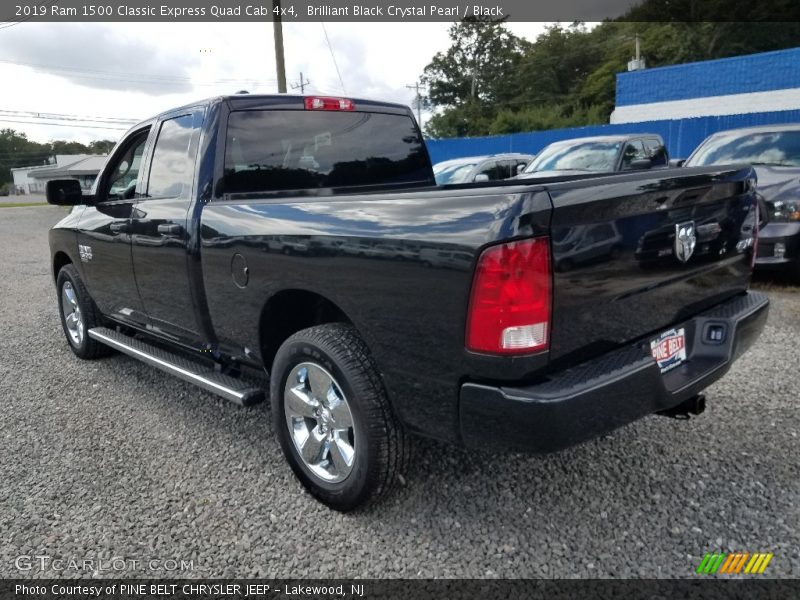 Brilliant Black Crystal Pearl / Black 2019 Ram 1500 Classic Express Quad Cab 4x4