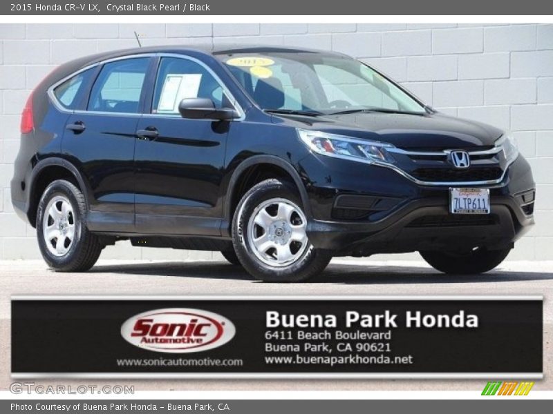 Crystal Black Pearl / Black 2015 Honda CR-V LX