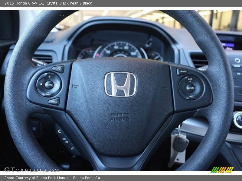 Crystal Black Pearl / Black 2015 Honda CR-V LX