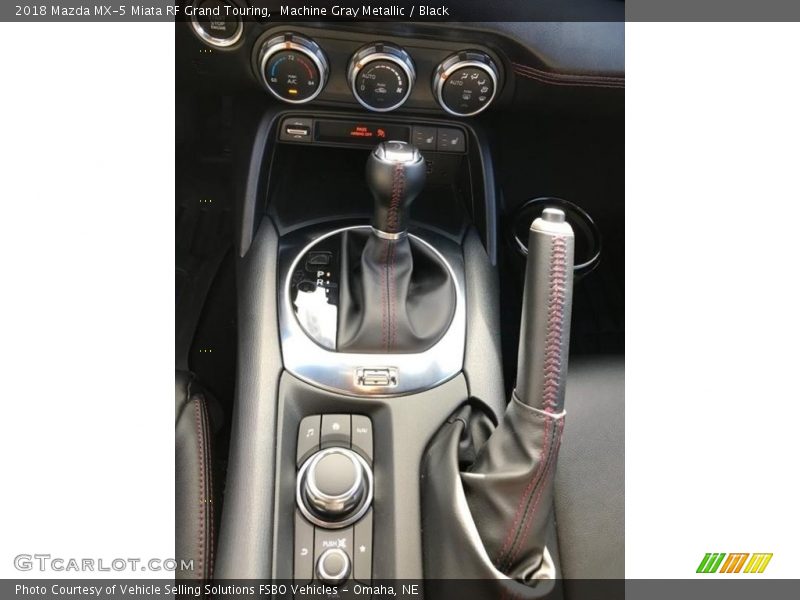 Machine Gray Metallic / Black 2018 Mazda MX-5 Miata RF Grand Touring