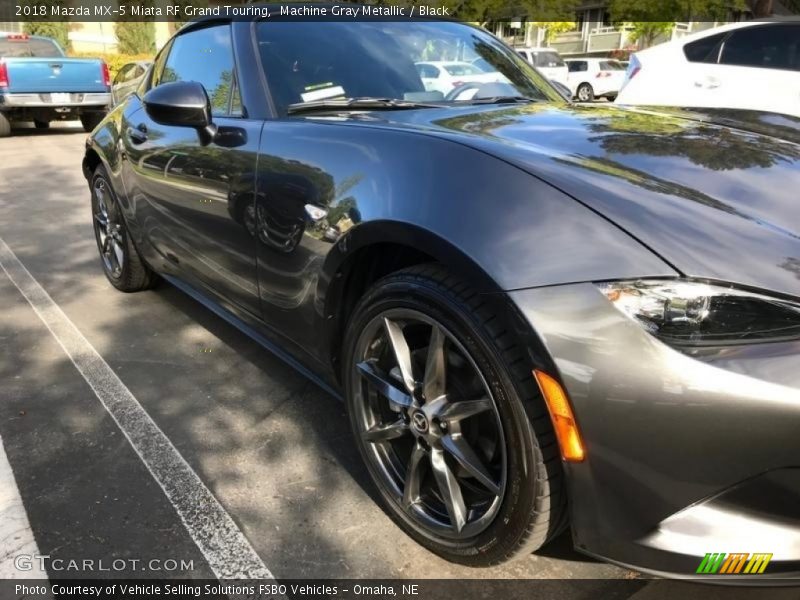 Machine Gray Metallic / Black 2018 Mazda MX-5 Miata RF Grand Touring