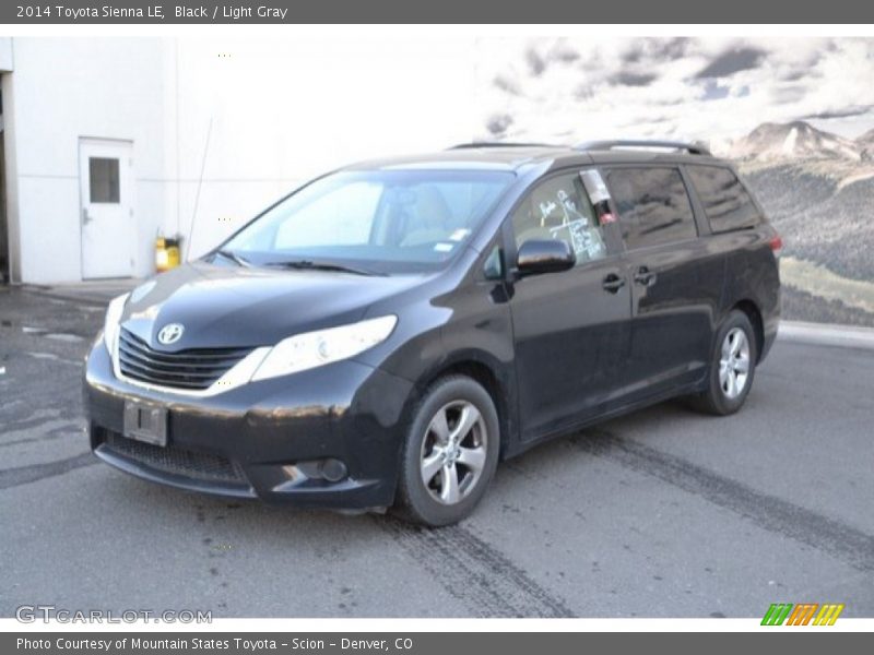 Black / Light Gray 2014 Toyota Sienna LE