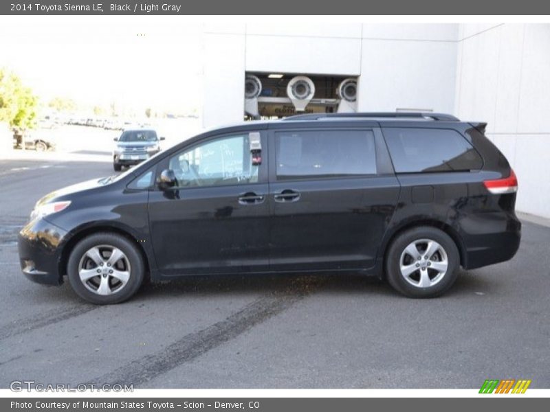 Black / Light Gray 2014 Toyota Sienna LE