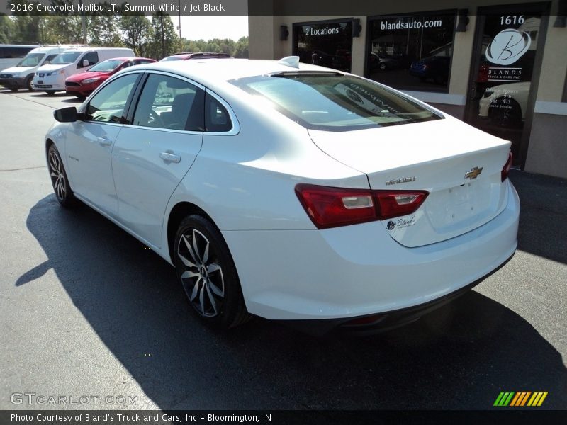 Summit White / Jet Black 2016 Chevrolet Malibu LT