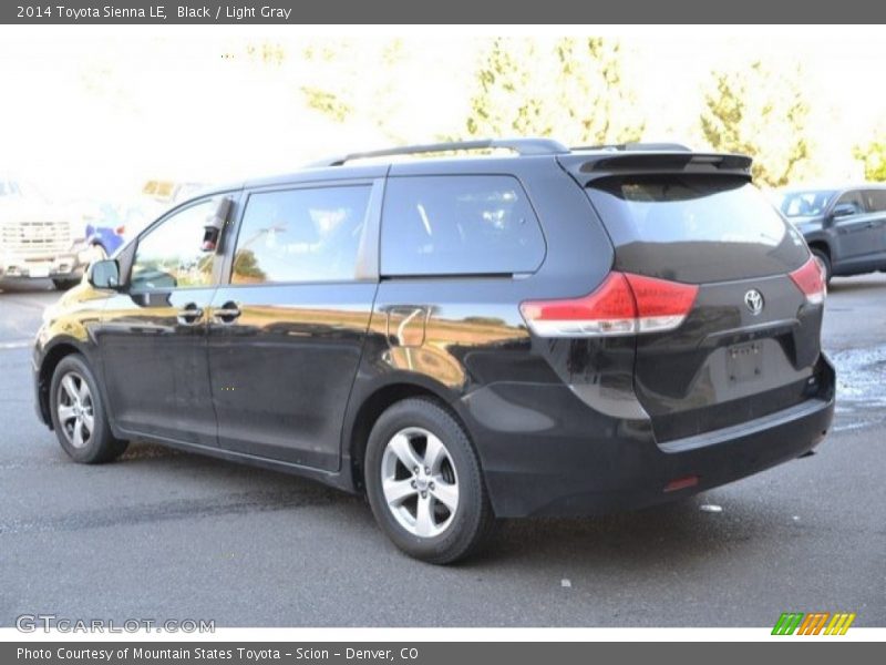 Black / Light Gray 2014 Toyota Sienna LE