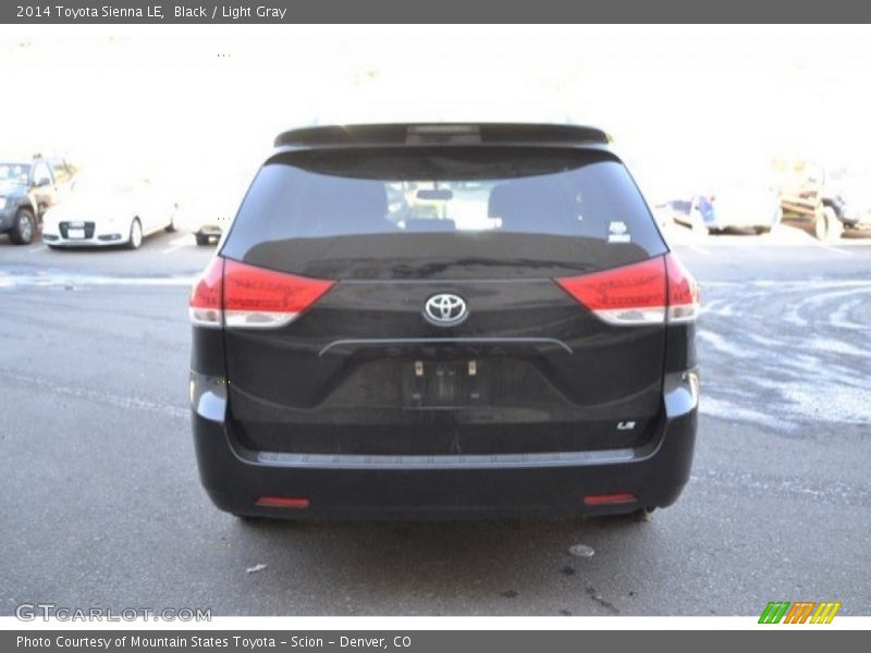 Black / Light Gray 2014 Toyota Sienna LE