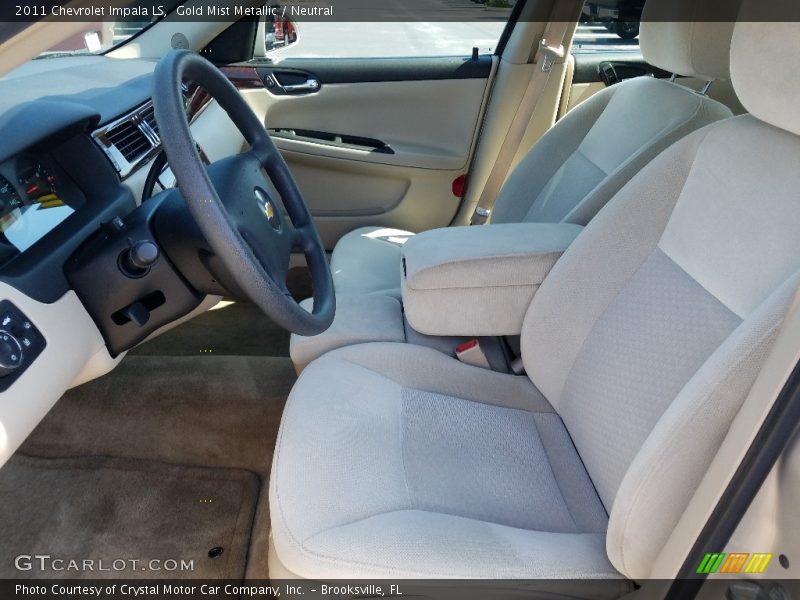 Gold Mist Metallic / Neutral 2011 Chevrolet Impala LS