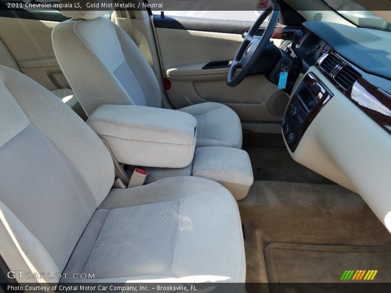 Gold Mist Metallic / Neutral 2011 Chevrolet Impala LS