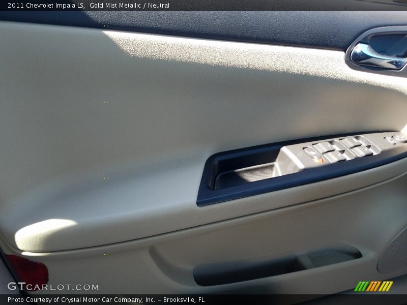Gold Mist Metallic / Neutral 2011 Chevrolet Impala LS