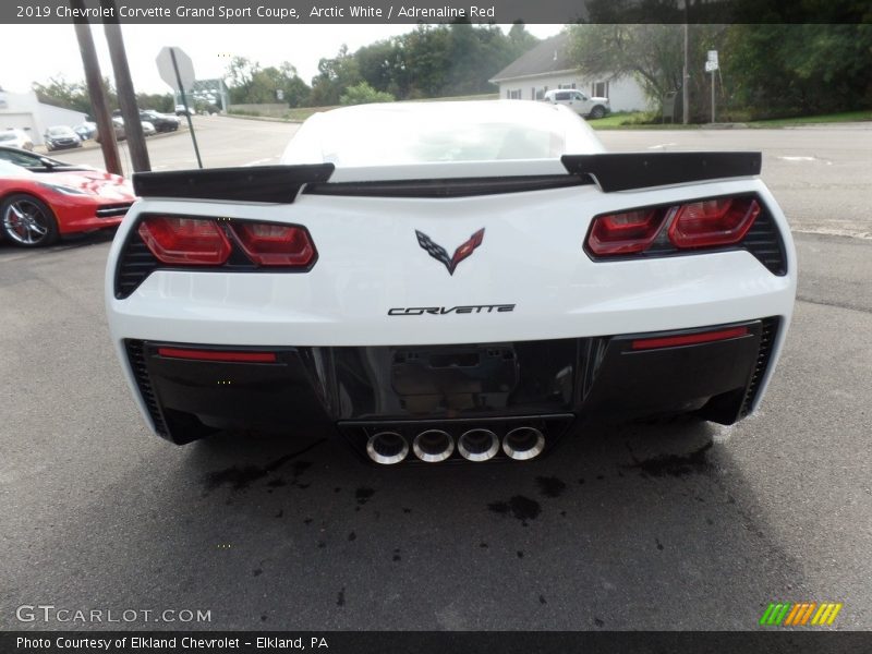 Arctic White / Adrenaline Red 2019 Chevrolet Corvette Grand Sport Coupe