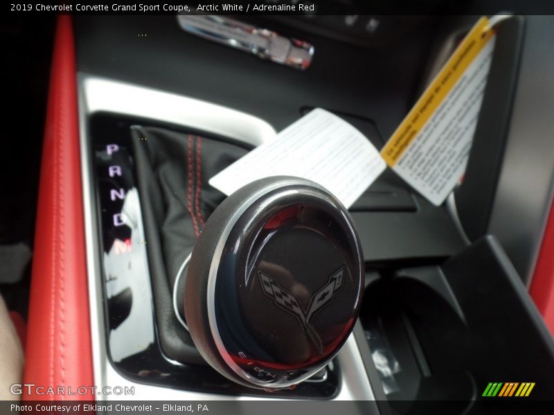 Arctic White / Adrenaline Red 2019 Chevrolet Corvette Grand Sport Coupe