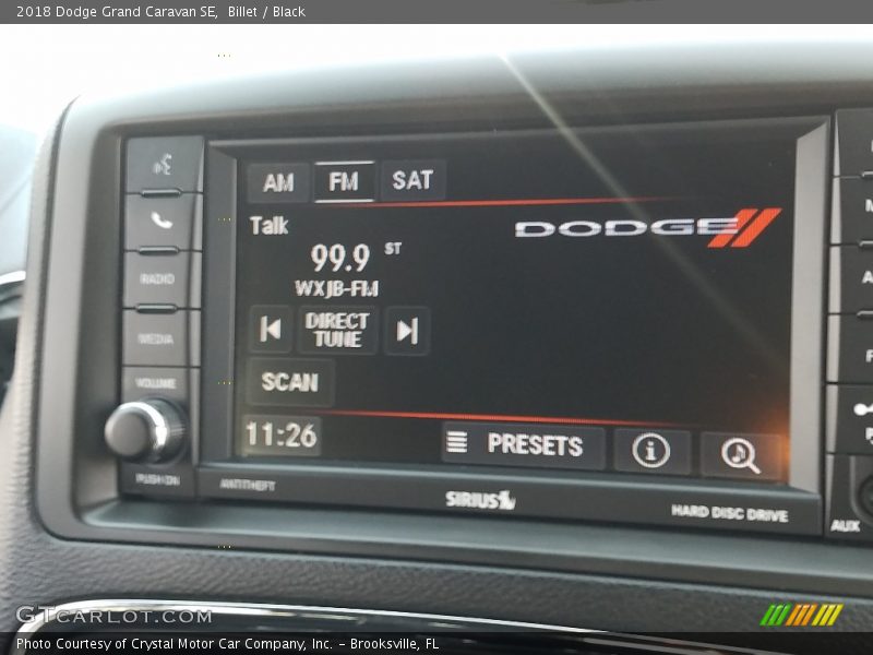 Billet / Black 2018 Dodge Grand Caravan SE