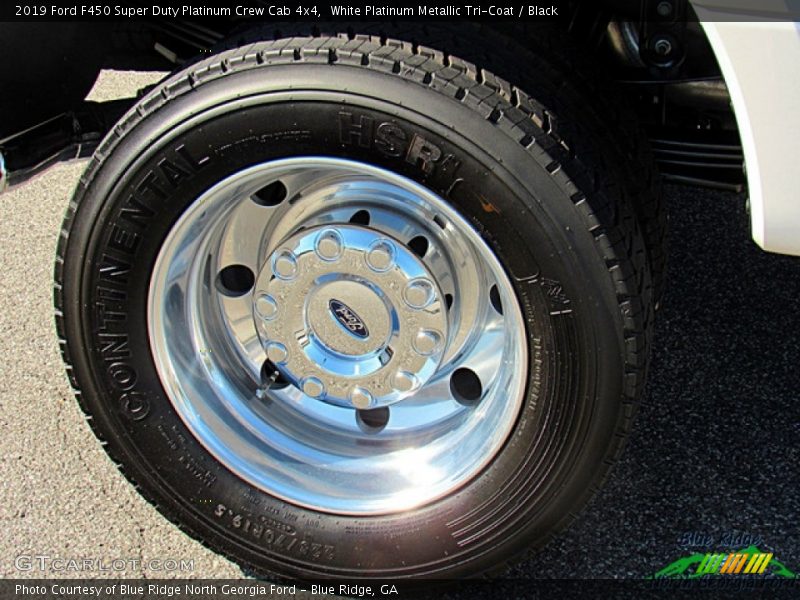 White Platinum Metallic Tri-Coat / Black 2019 Ford F450 Super Duty Platinum Crew Cab 4x4