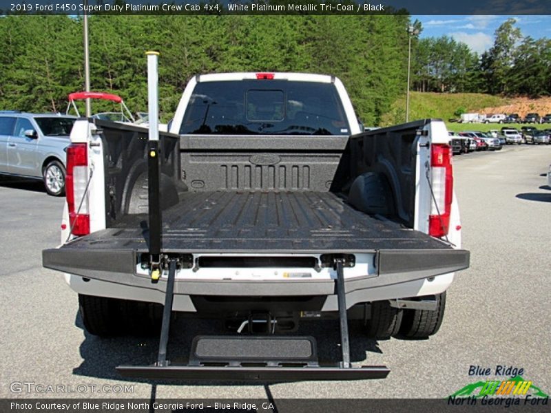 White Platinum Metallic Tri-Coat / Black 2019 Ford F450 Super Duty Platinum Crew Cab 4x4